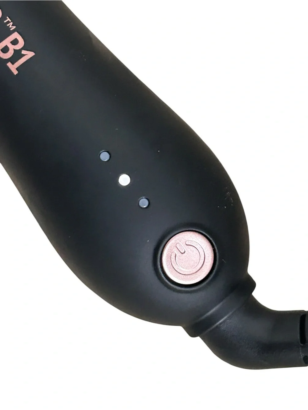 Beachwaver B1 1” Rotating Curling Iron Automatic Hair Curler Black Rose Gold